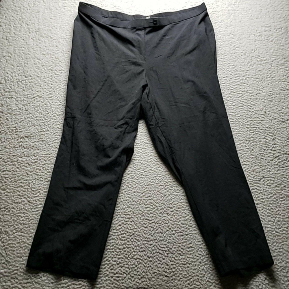 Kim Rogers Dress Pants Womens 22W Black Stretch Relaxed Fit Workwear Office